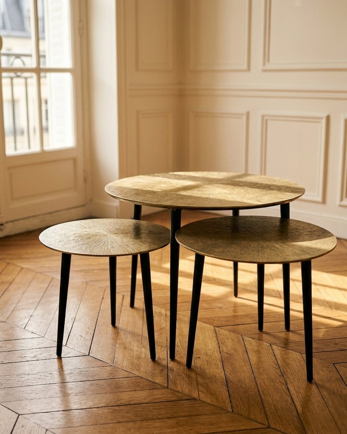 Brass Beyond Center Tables (Set of 3)