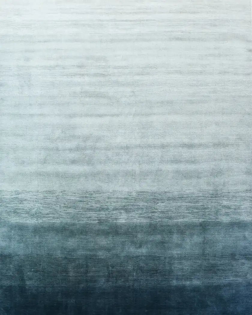 Blue Linear Drift Rug