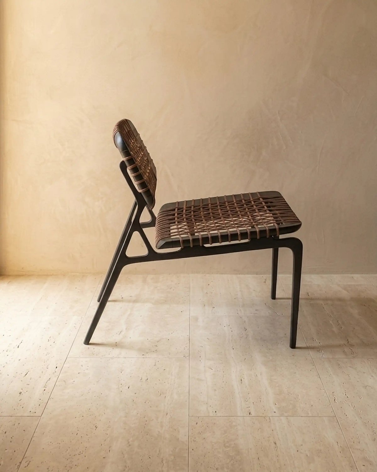Asan Chair Leather Weave