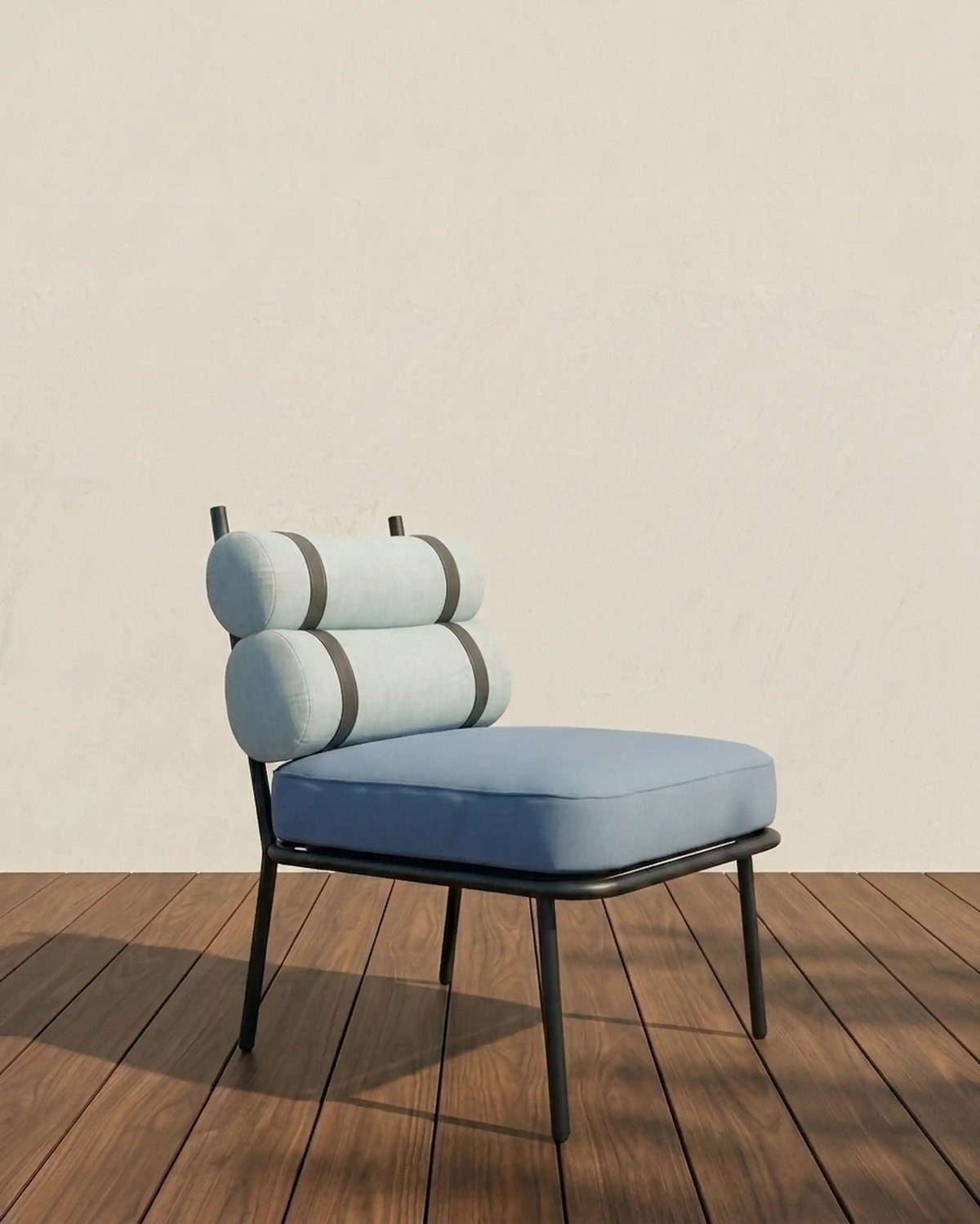 Roll Blue Chair