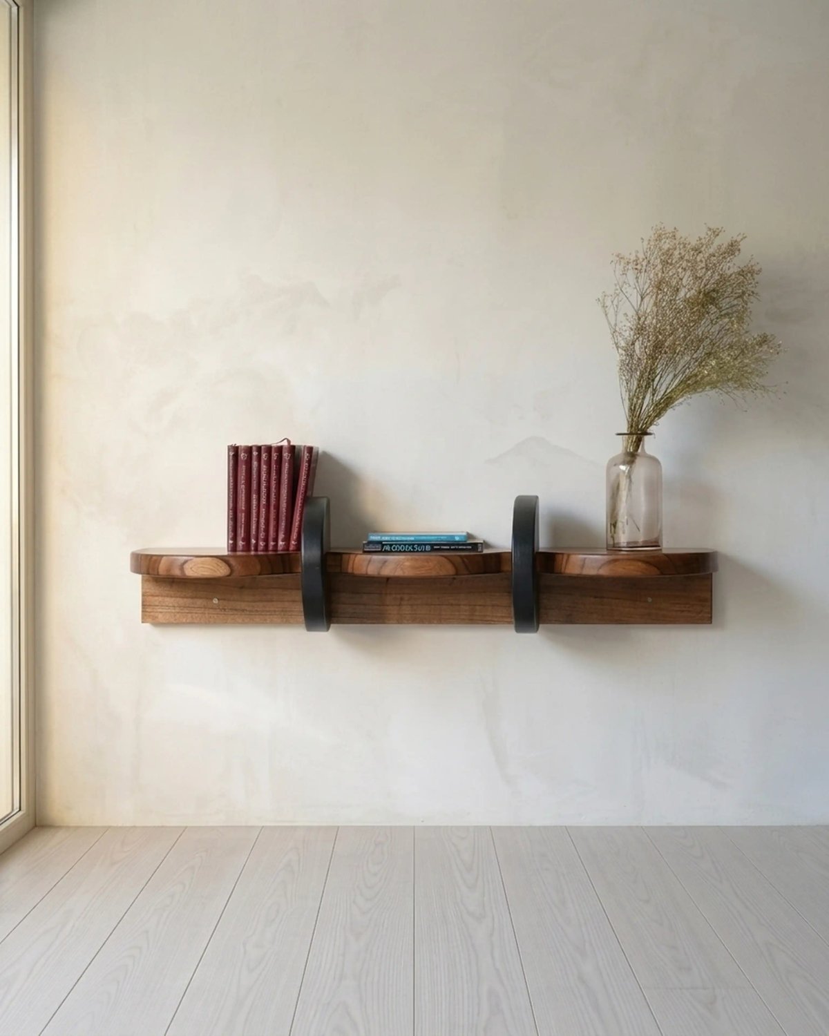 Kari Shelf w/ Adjustable Bookends 