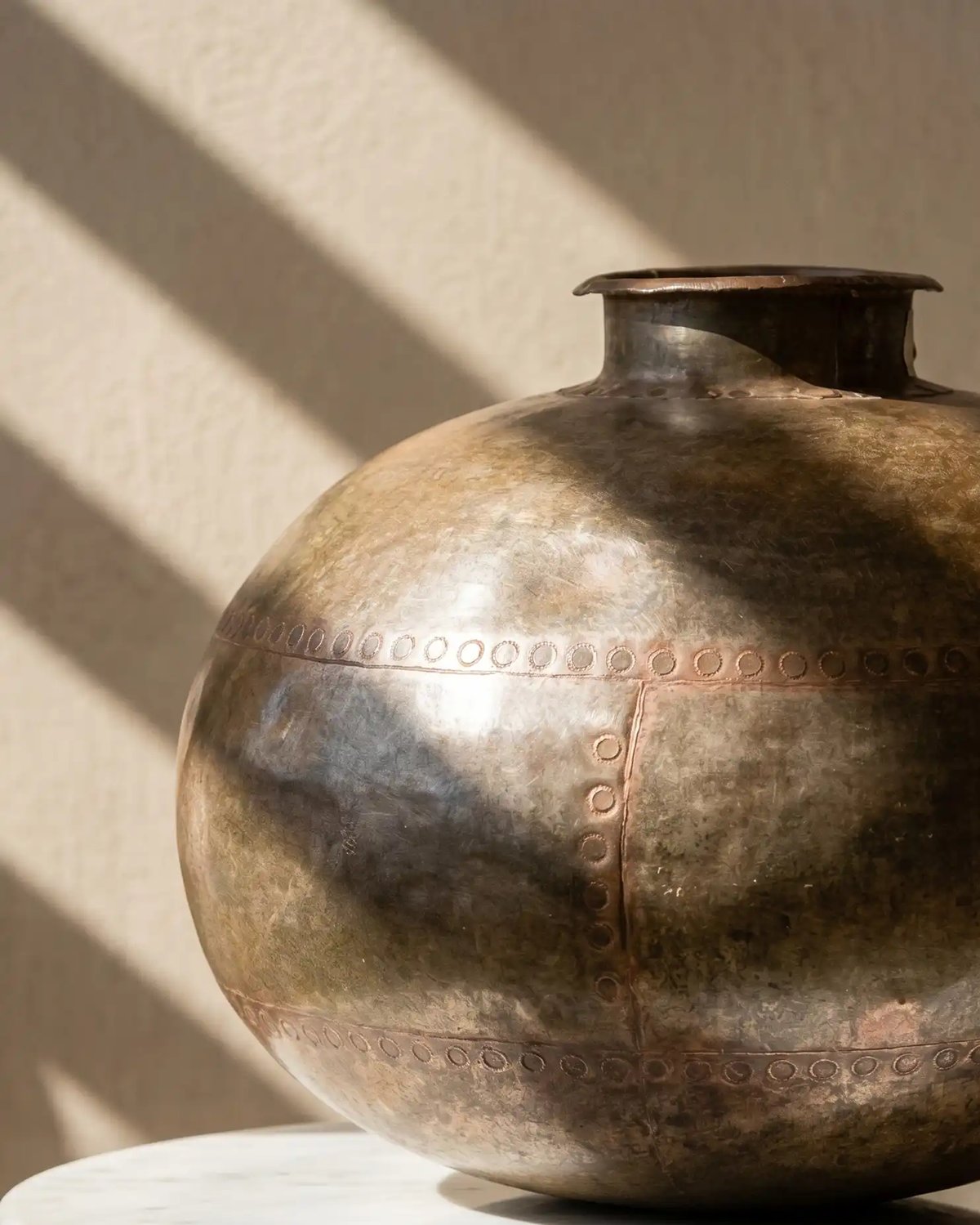 Antique Rustic Iron Pot and Planter