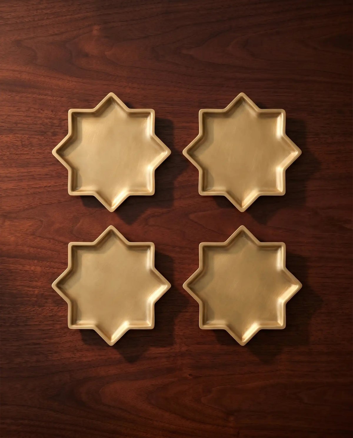 8 Point Star Plate Sona Set of 4