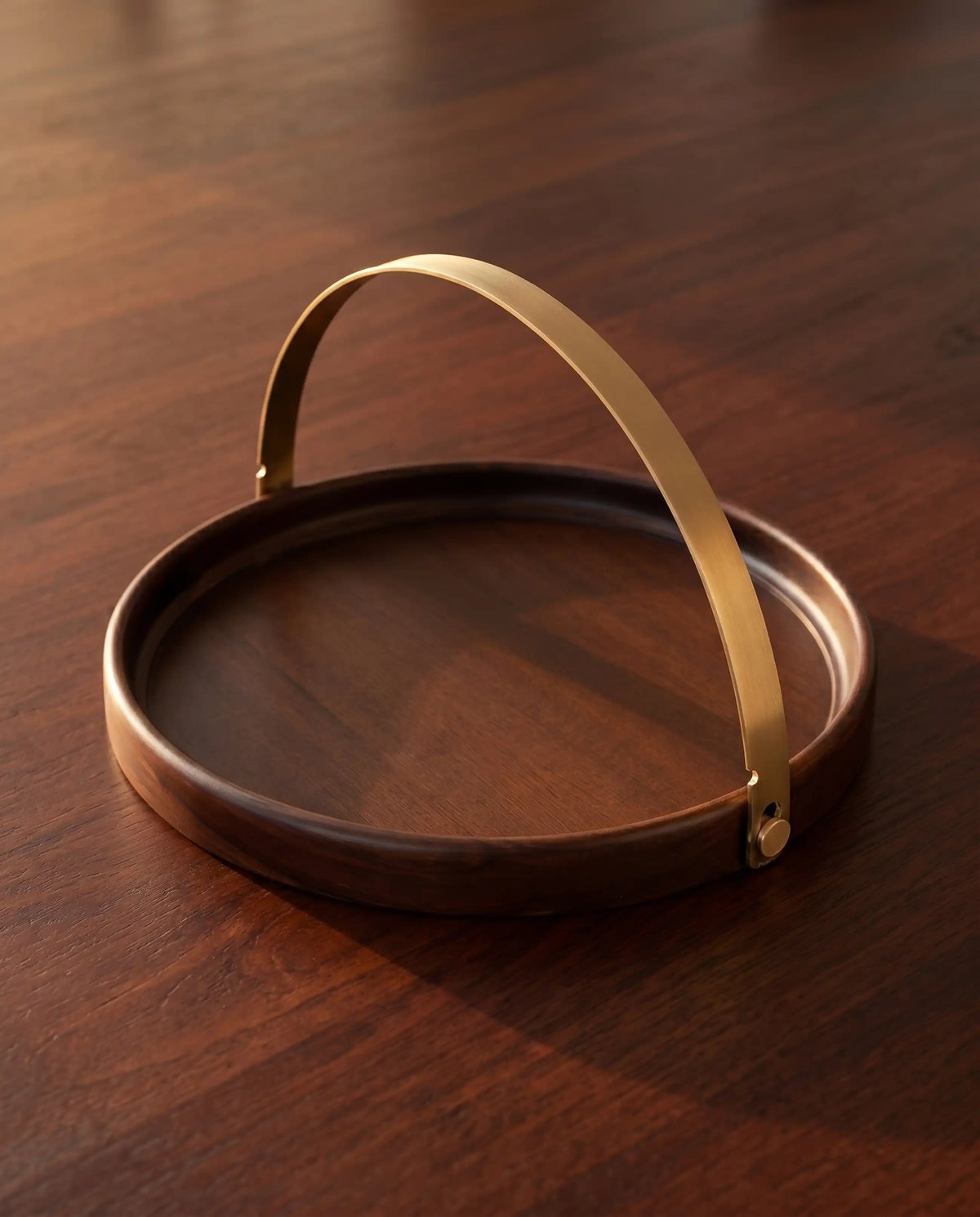 Brass Band Round Tray