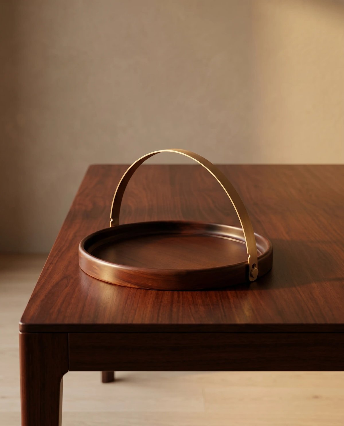 Brass Band Round Tray