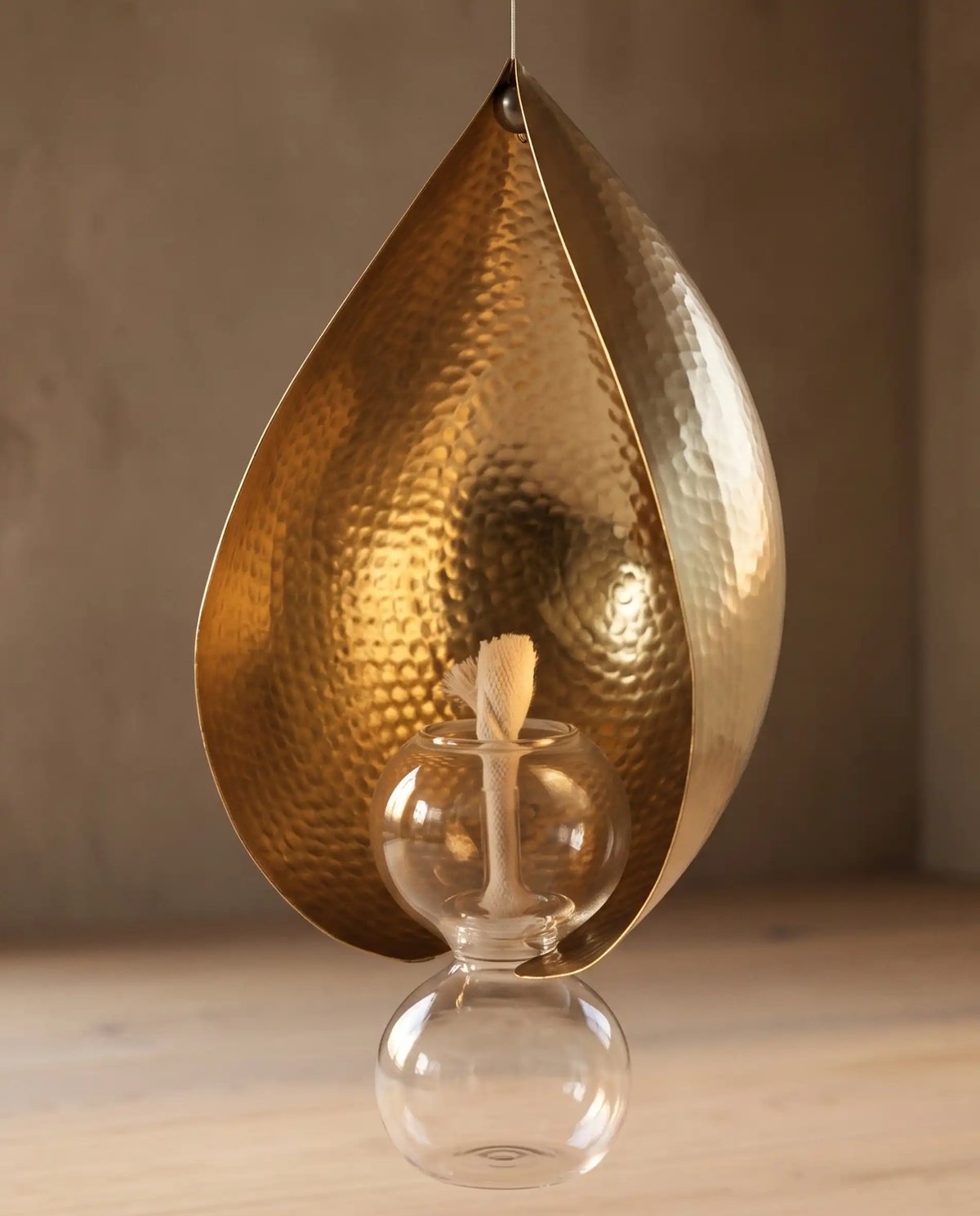 Oas Boond Glass Oil Lamp