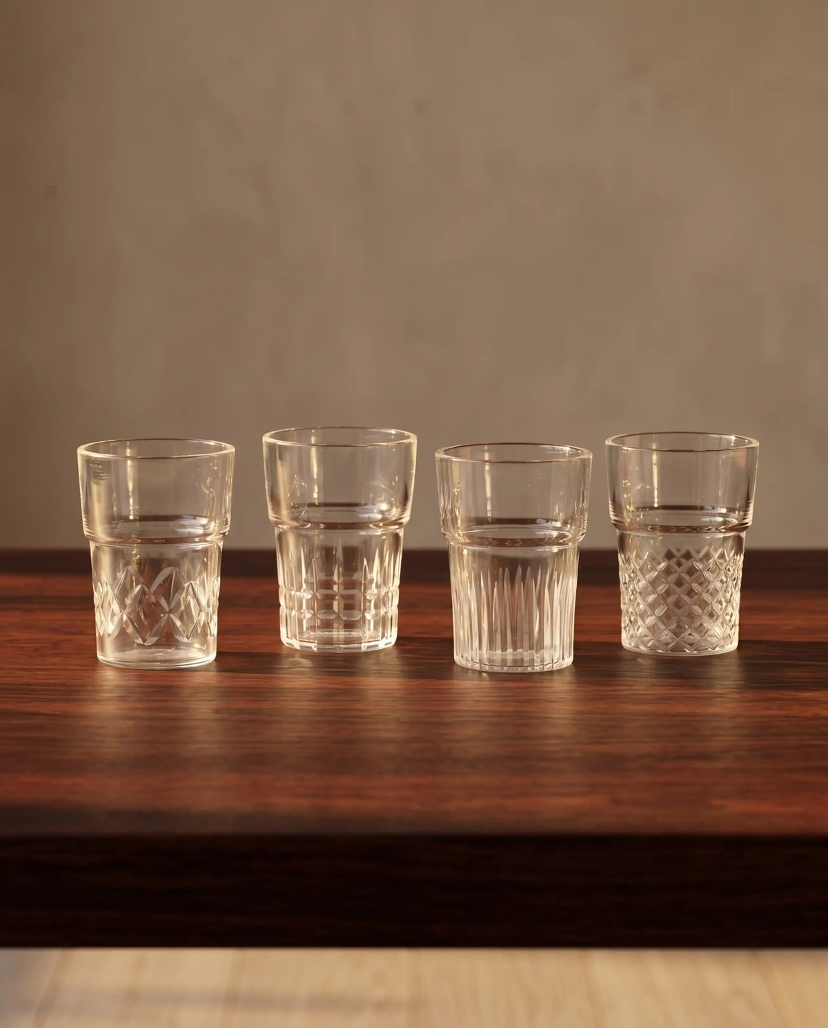 Cut Chai Glasses Set of 4