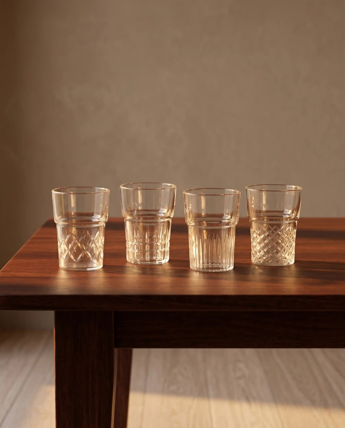 Cut Chai Glasses Set of 4