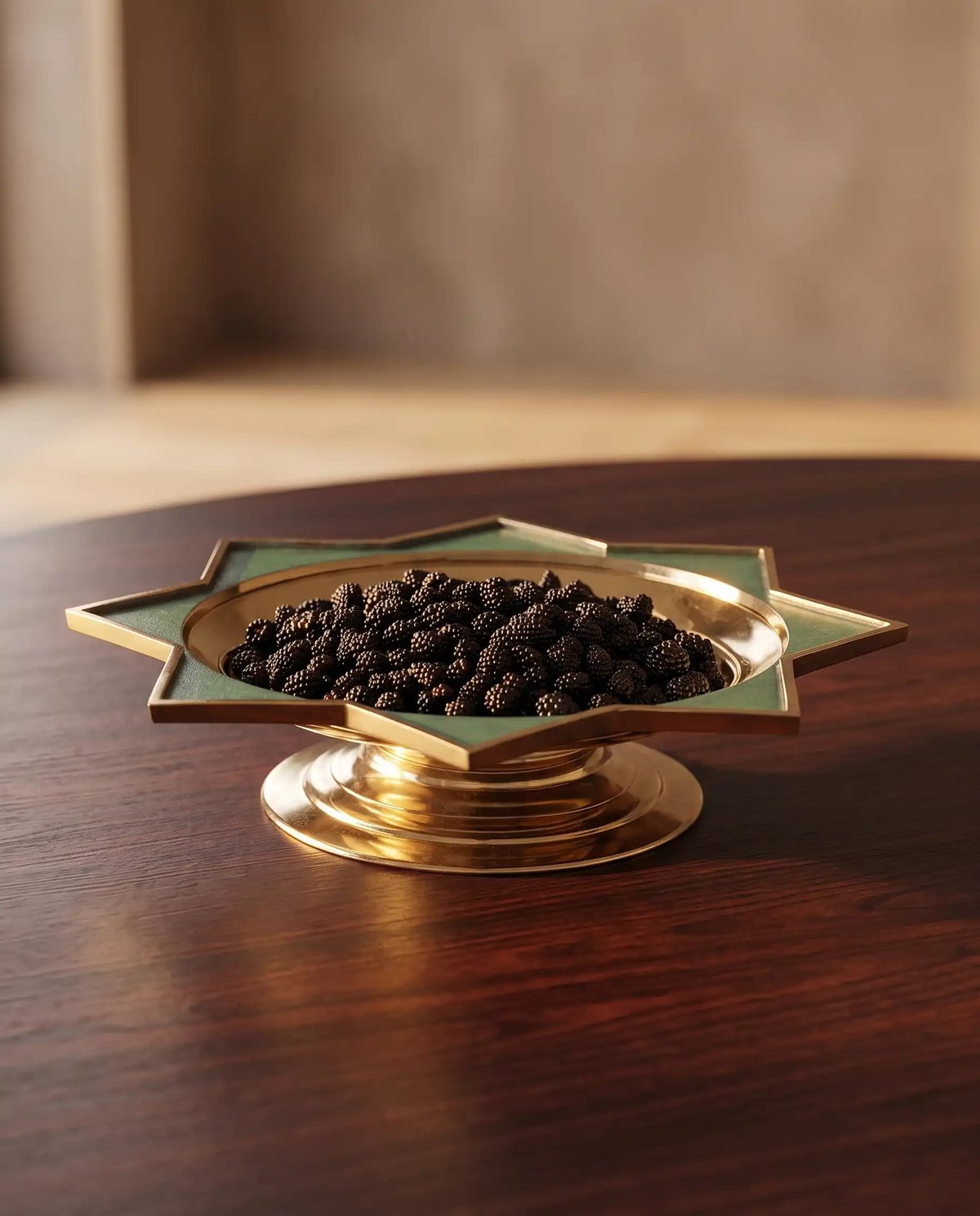 Zebrowski Star Pedestal Platter