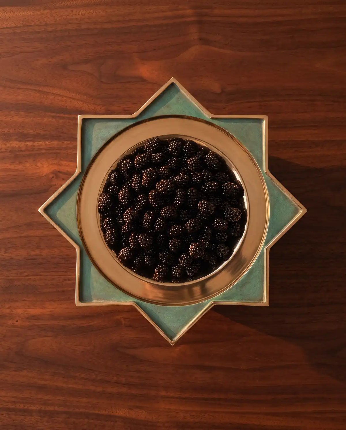 Zebrowski Star Pedestal Platter