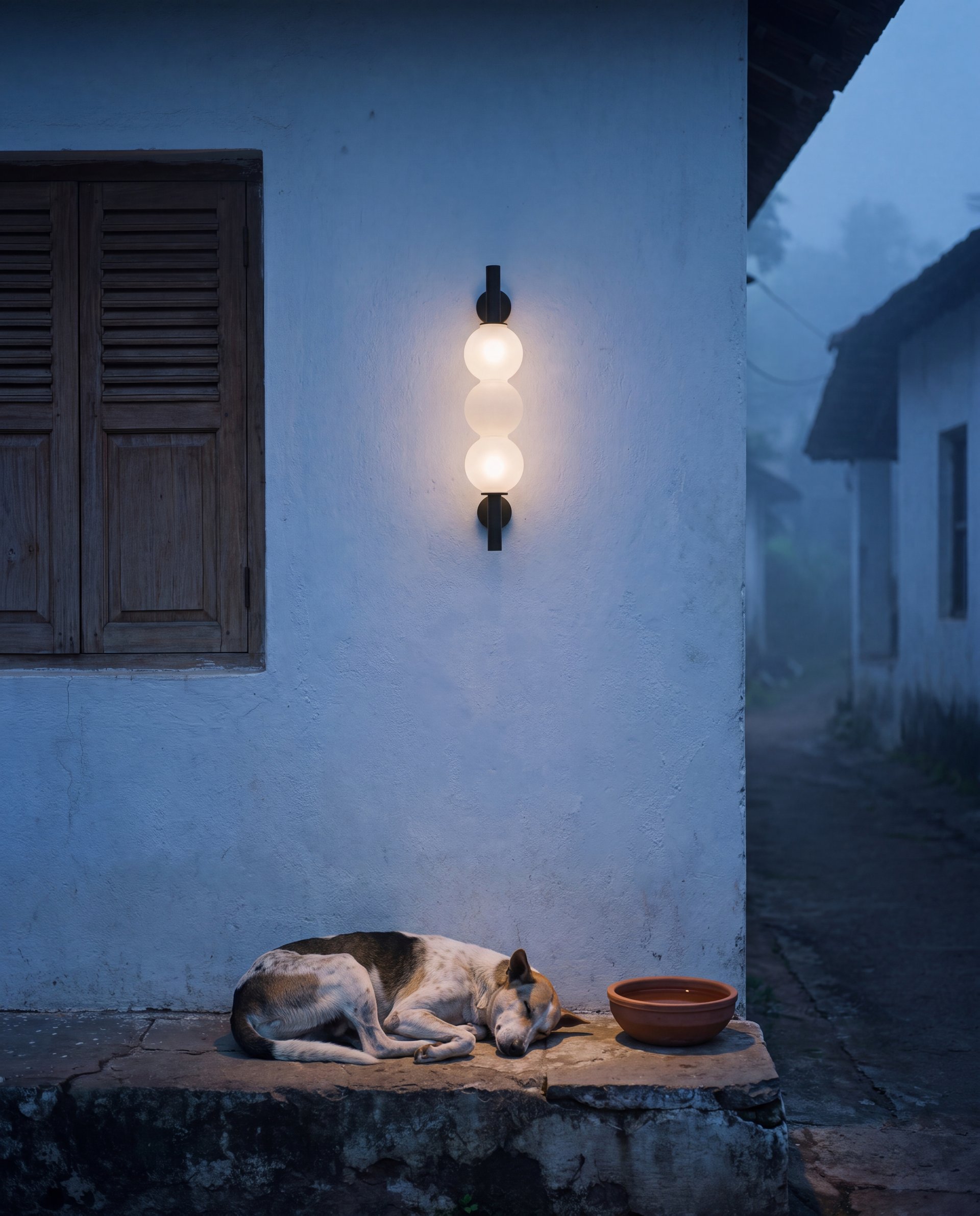 Tripple orb wall light 