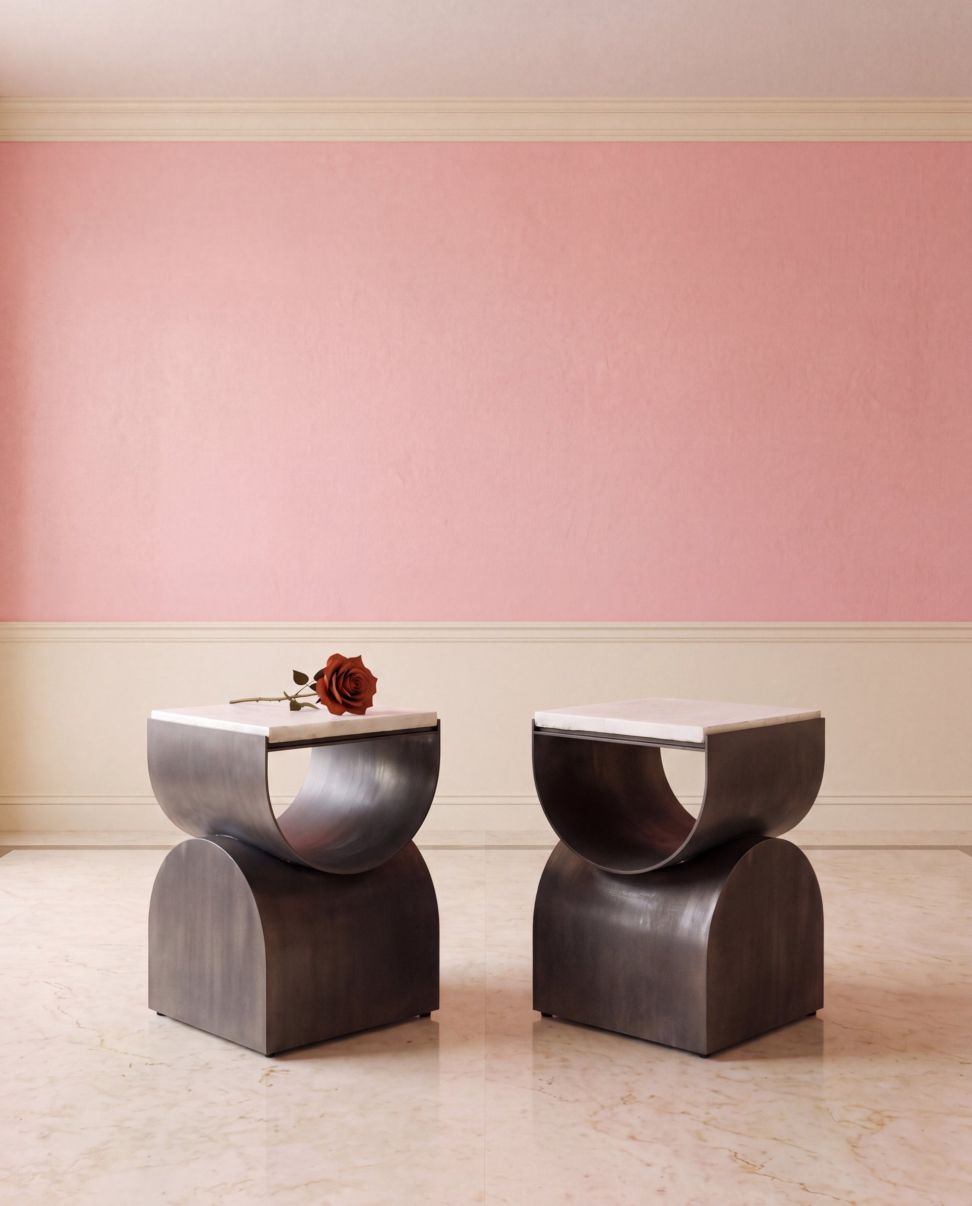 Axial End Tables- set of 2