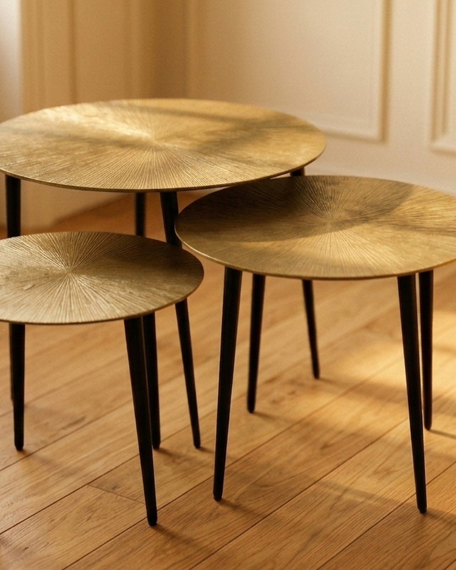 Brass Beyond Center Tables (Set of 3)