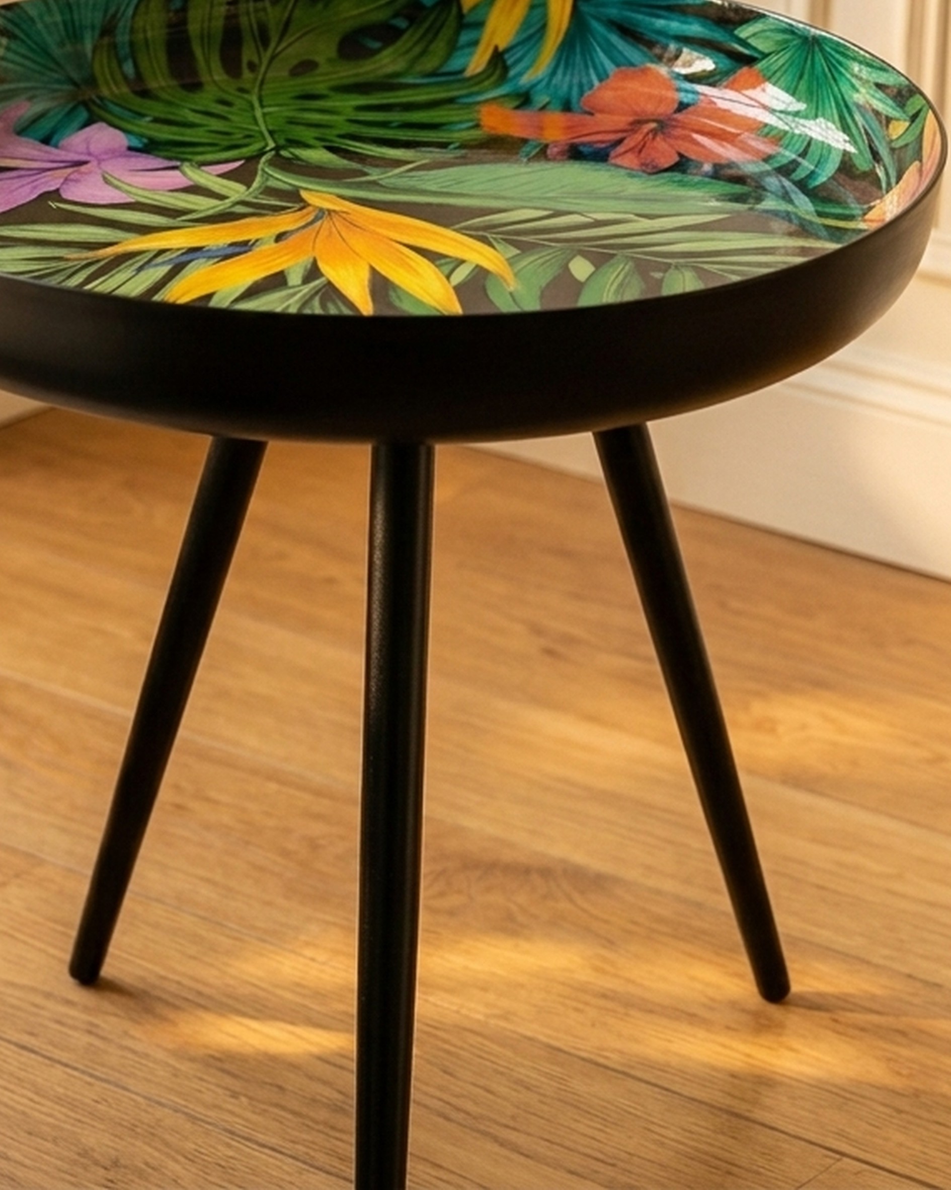 Black Blossom Table
