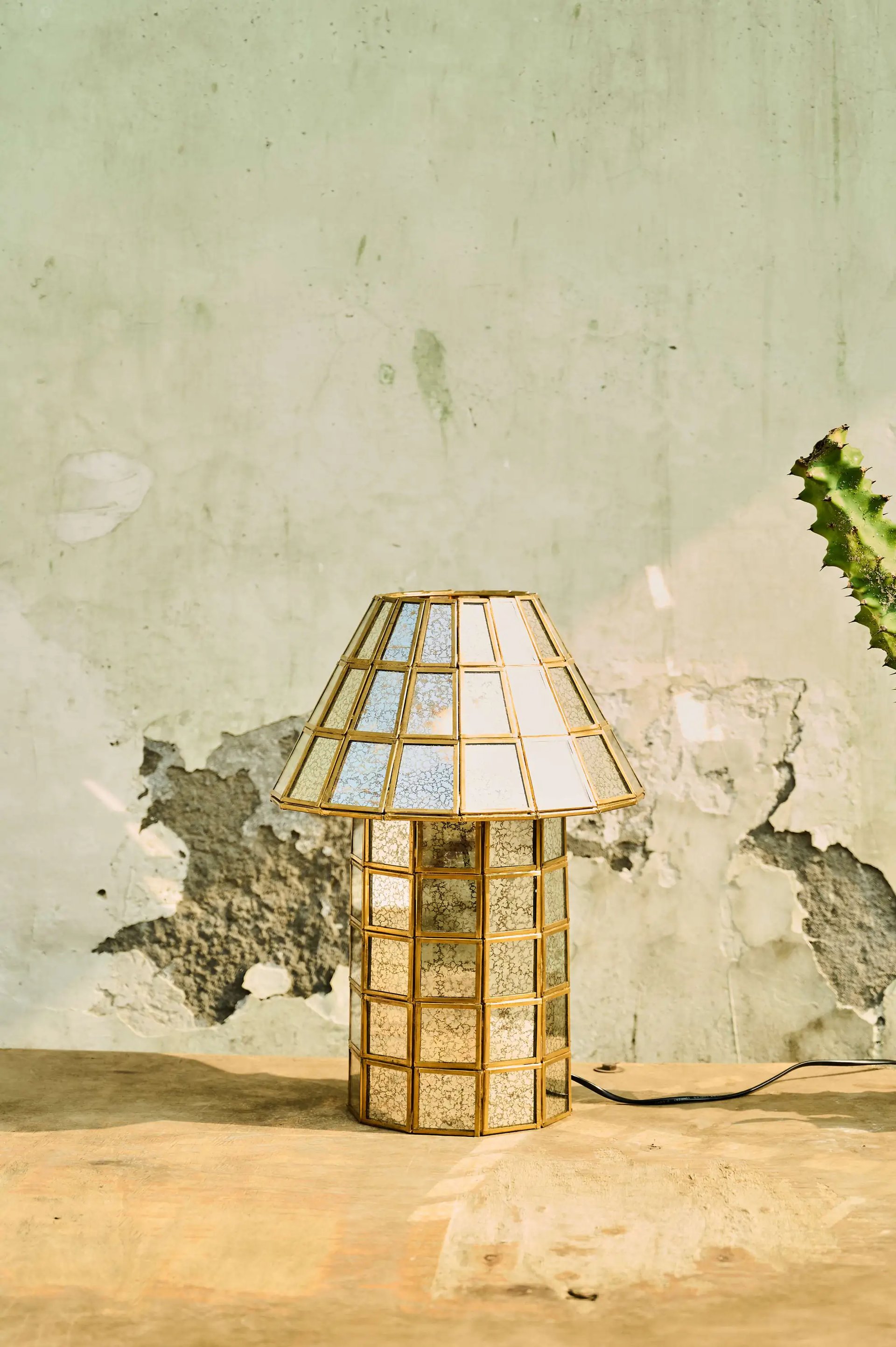 Brass-Aged Lamp