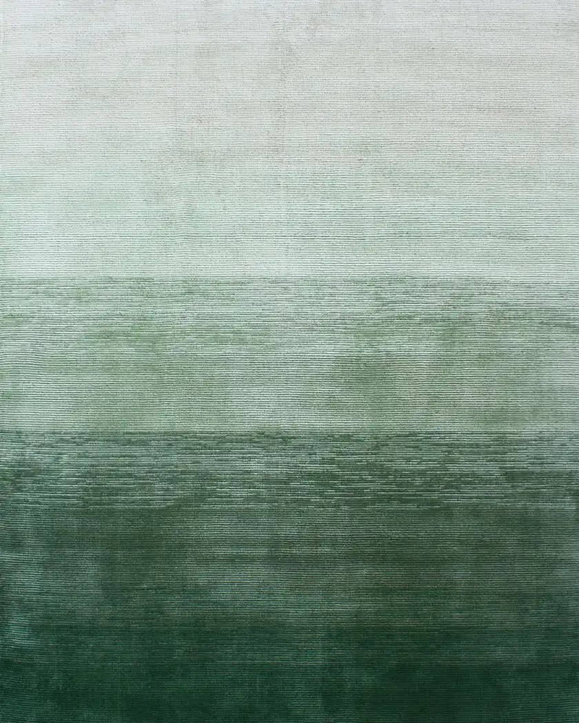 Green Linear Drift Rug