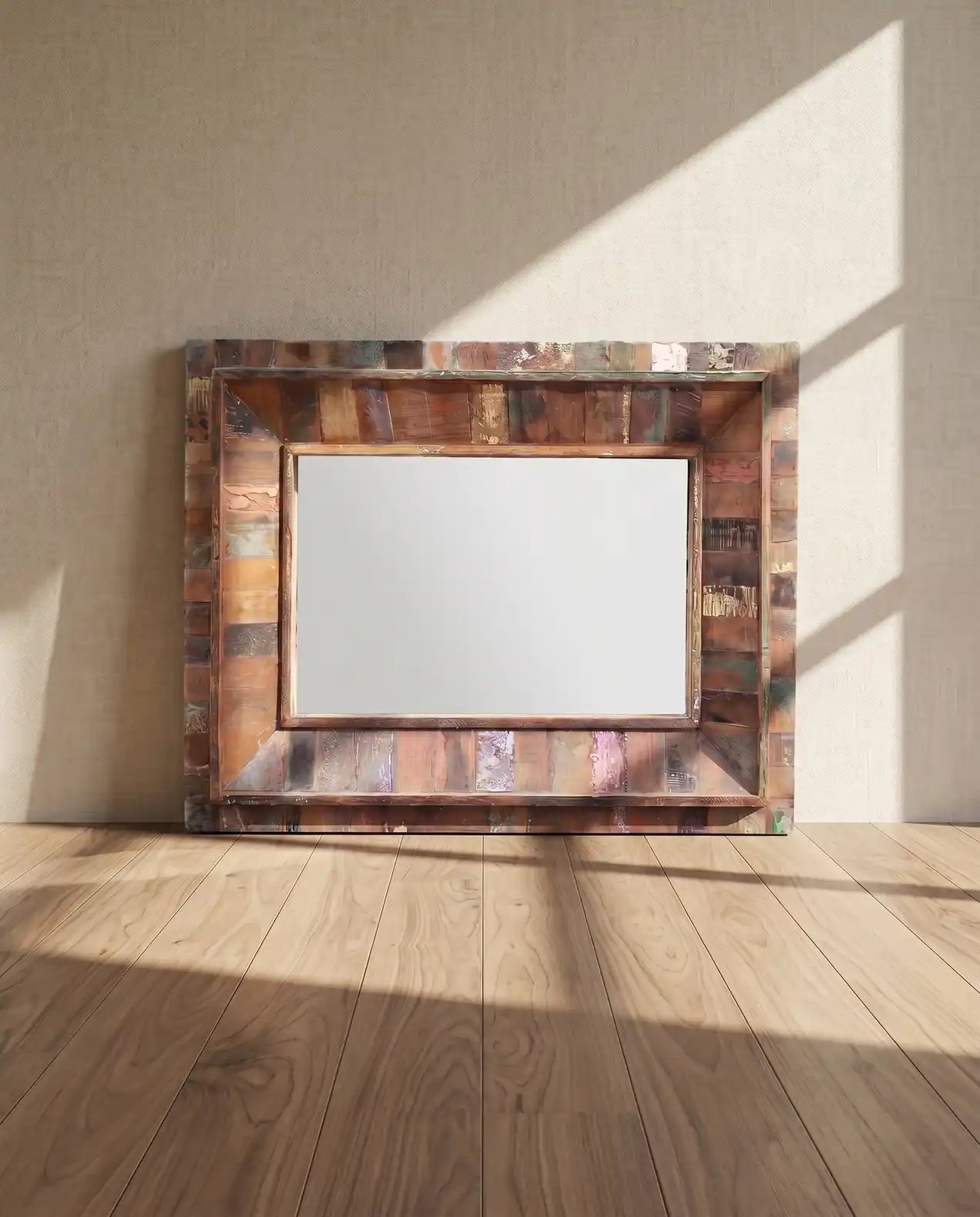 Reclaimed Wood Heavy Mirror Frame
