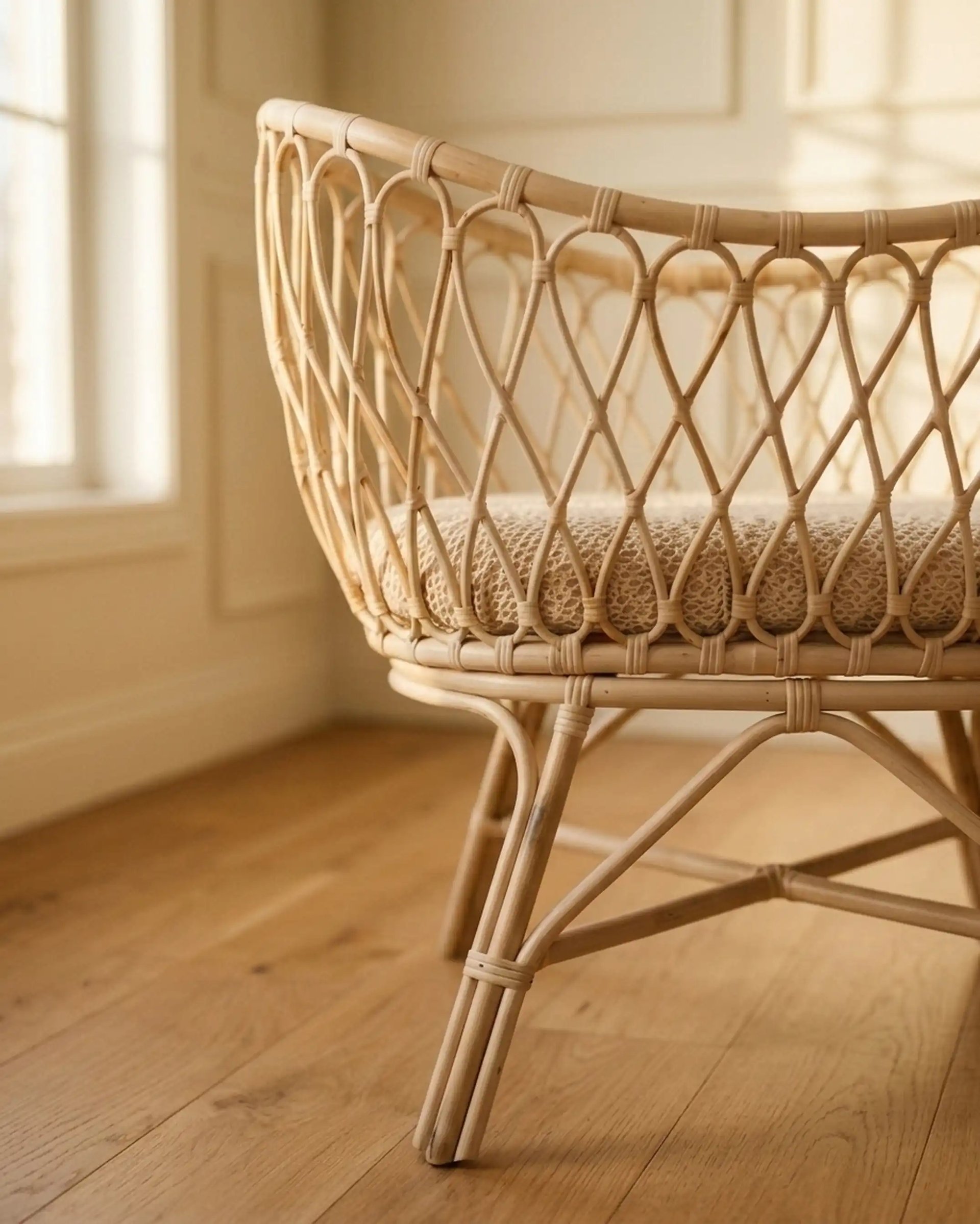 Venus Rattan Bassinet