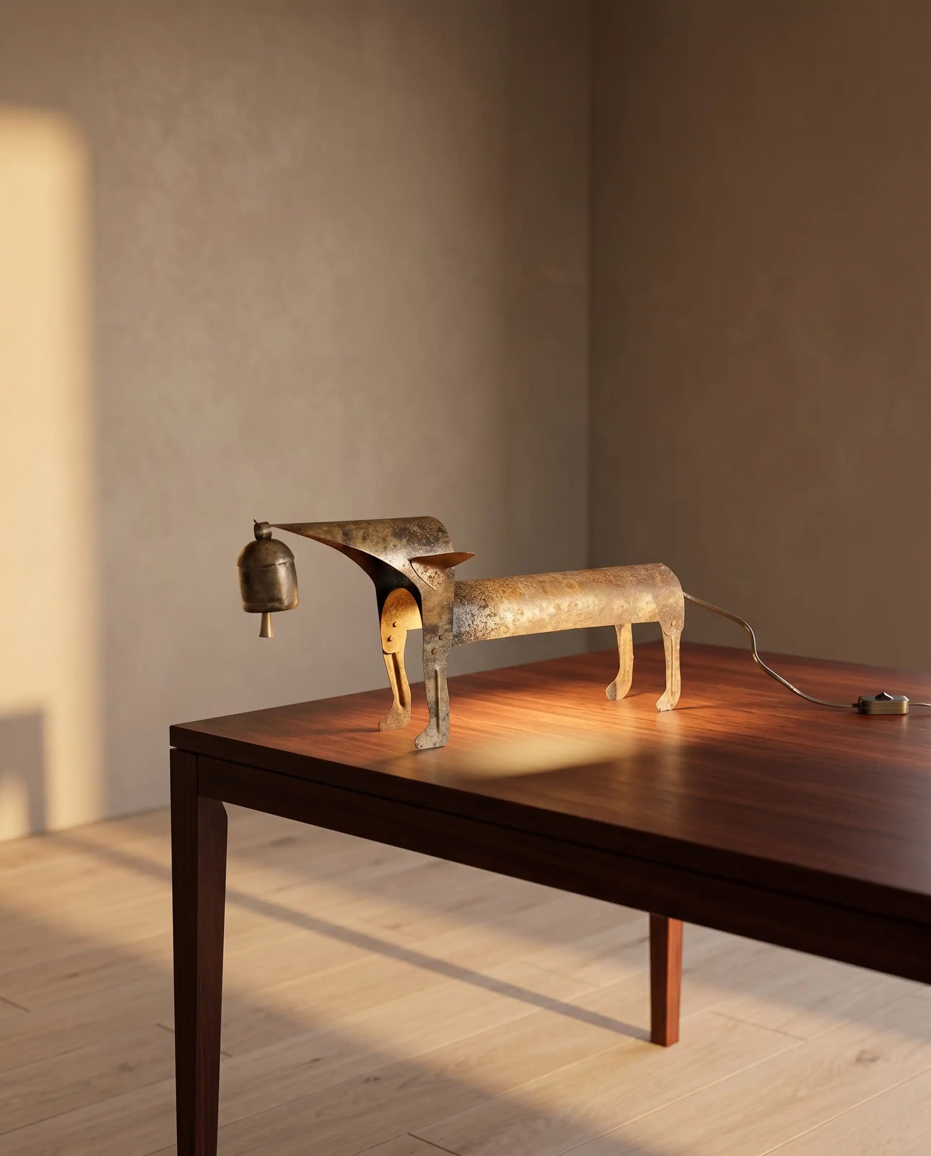 Dog Bell Lamp