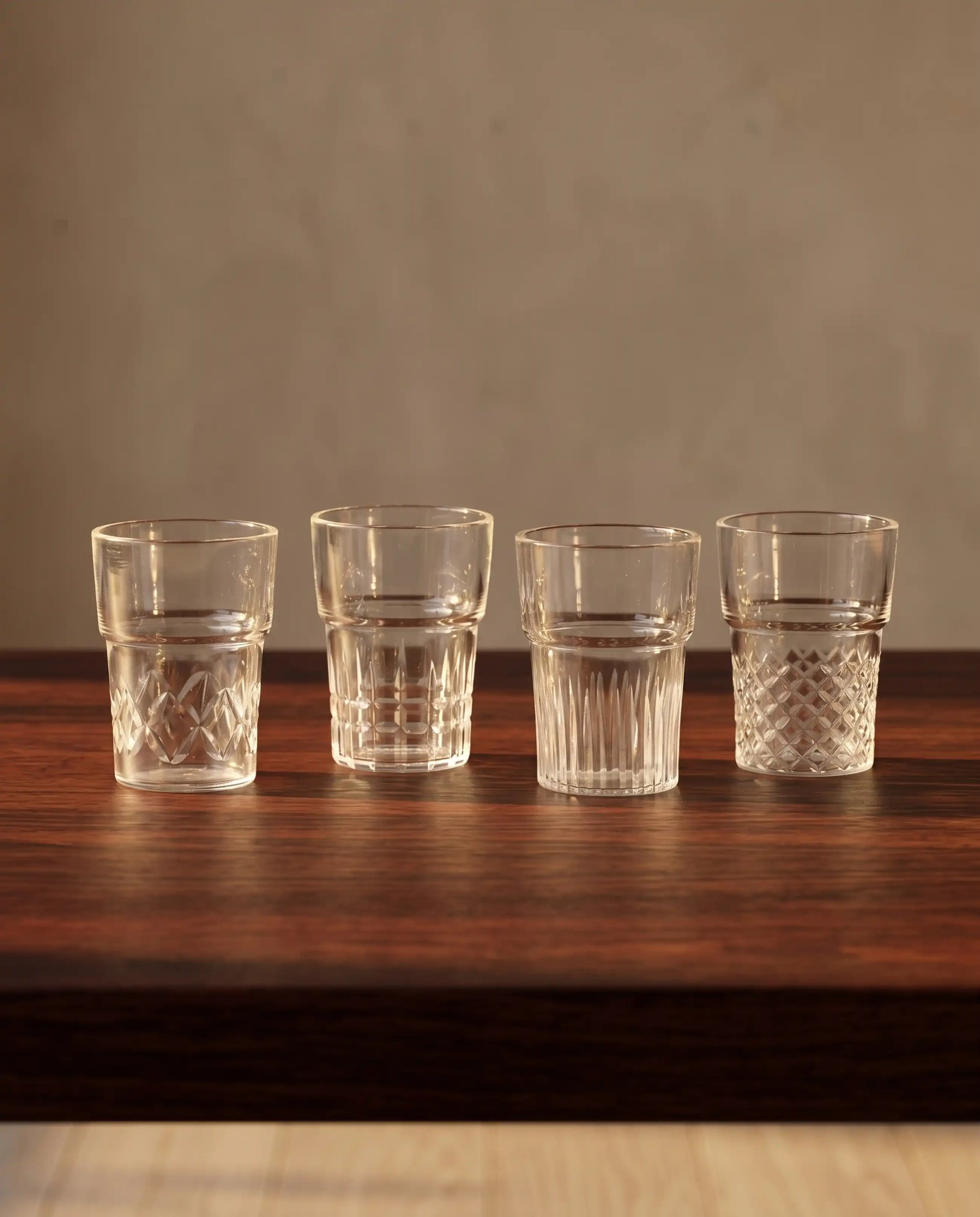 Cut Chai Glasses Set of 4