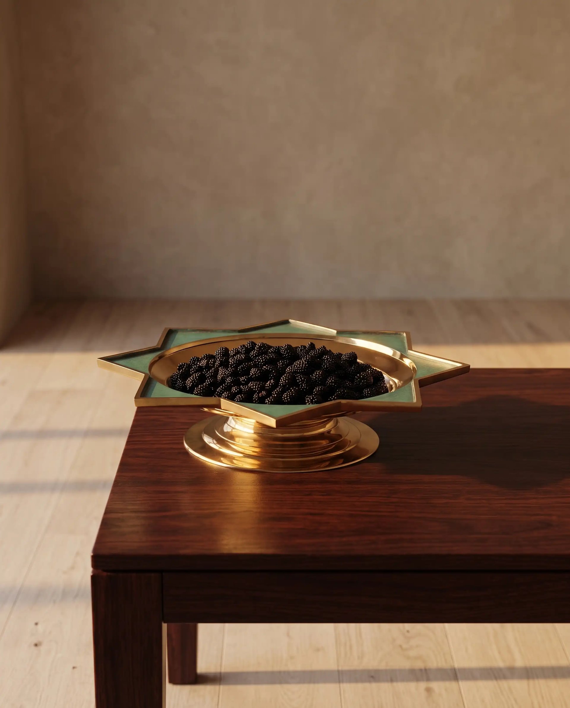 Zebrowski Star Pedestal Platter