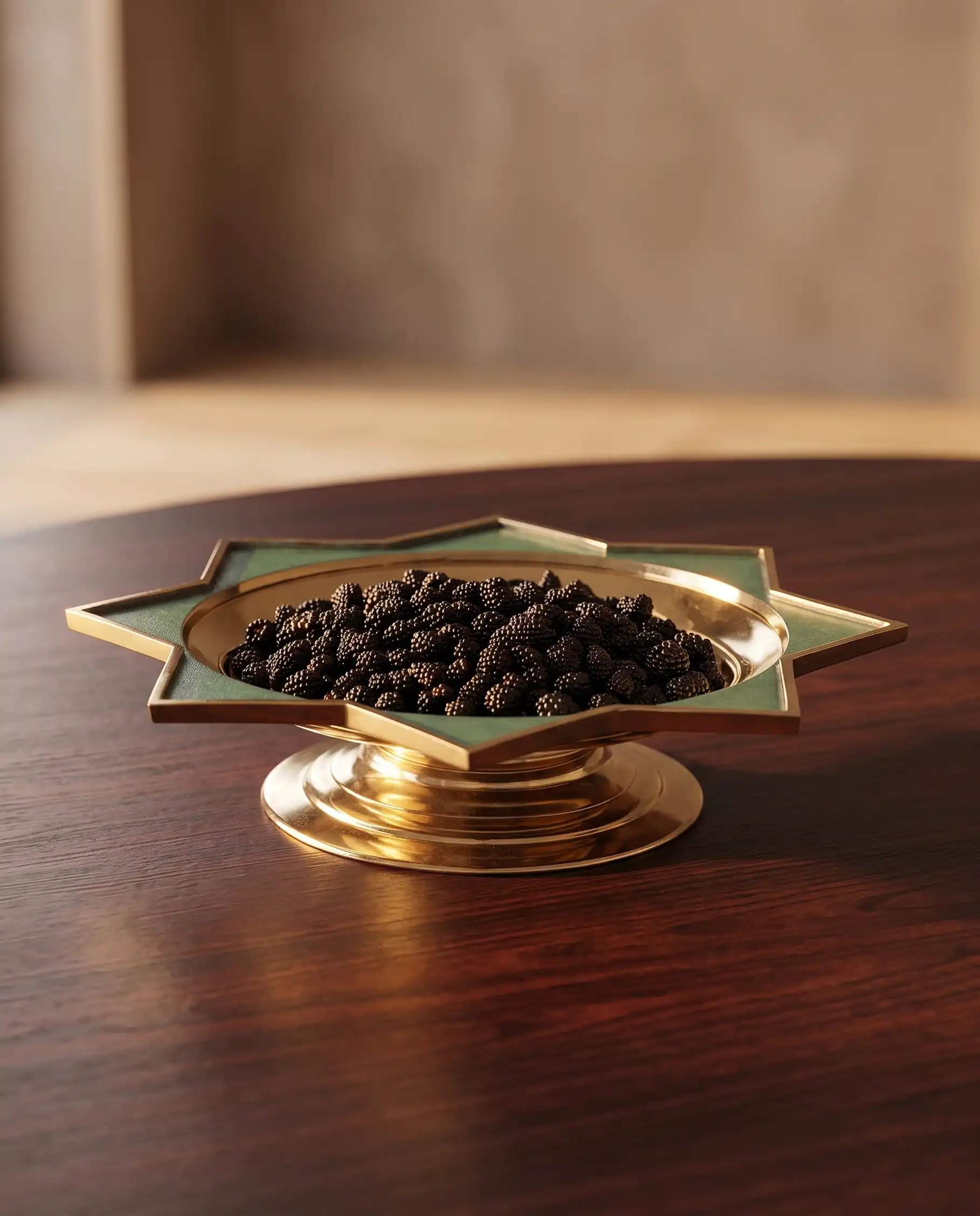 Zebrowski Star Pedestal Platter