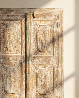 Distressed Finish Vintage Wooden Window view