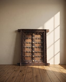 Antique Wall Decor with Embossed Brass Studs view