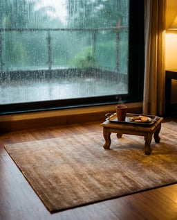 Chocolate Linear Drift Rug view