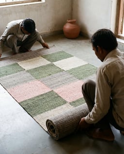 Blush & Moss Rug view