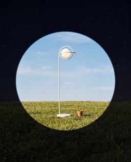 Eclipse Sphere Floor Lamp view