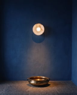 Crescent wall light view