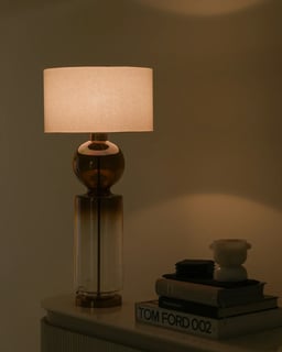 Ball & Cylinder Ombre Table Lamp view