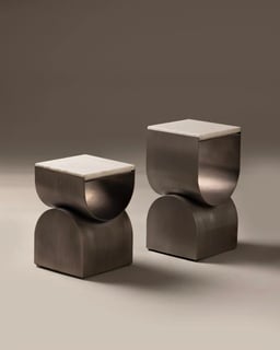 Axial End Tables- set of 2 view