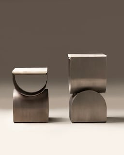 Axial End Tables- set of 2 view