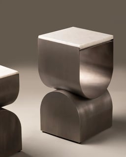 Axial End Tables- set of 2 view