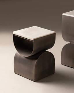Axial End Tables- set of 2 view
