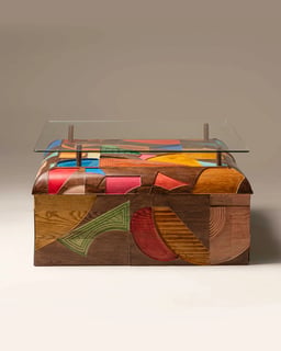 The Cubist Centre Table view