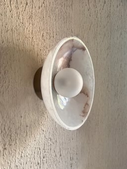 Crescent wall light view