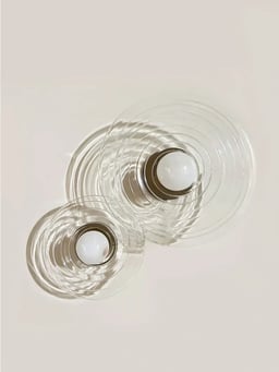 Ripple wall light view