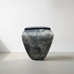 Asphalt Terracotta Pot view