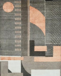 Sunset Grid Rug view