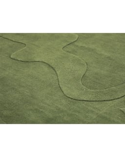 Green Amoeba Rug view