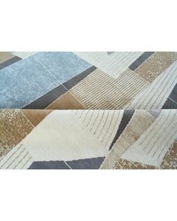 Brown Jigsaw Rug view