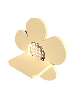 Flower shelf with wicker view