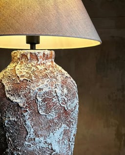 Brown Seafoam Lamp view