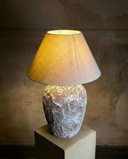Brown Seafoam Lamp view