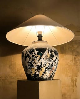 Monochrome Abstract Lamp view