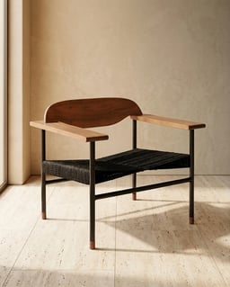 Cross Weave Lounge Chair view