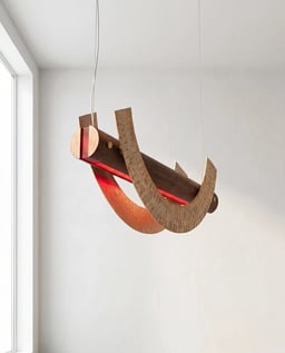 The Beaten Moon- Hanging Light view